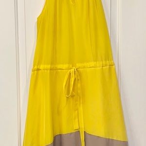 Yellow Summer Halter Dress